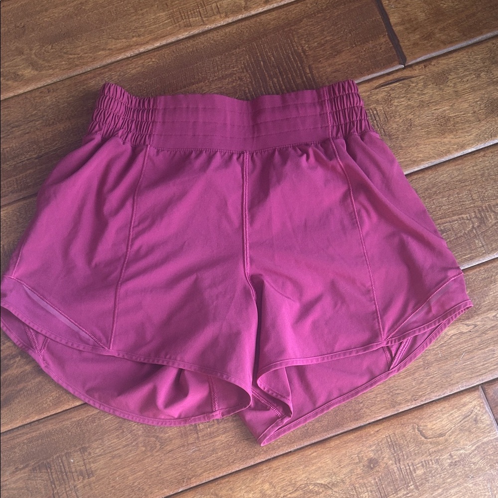 Maroon Lululemon shorts women’s size 6